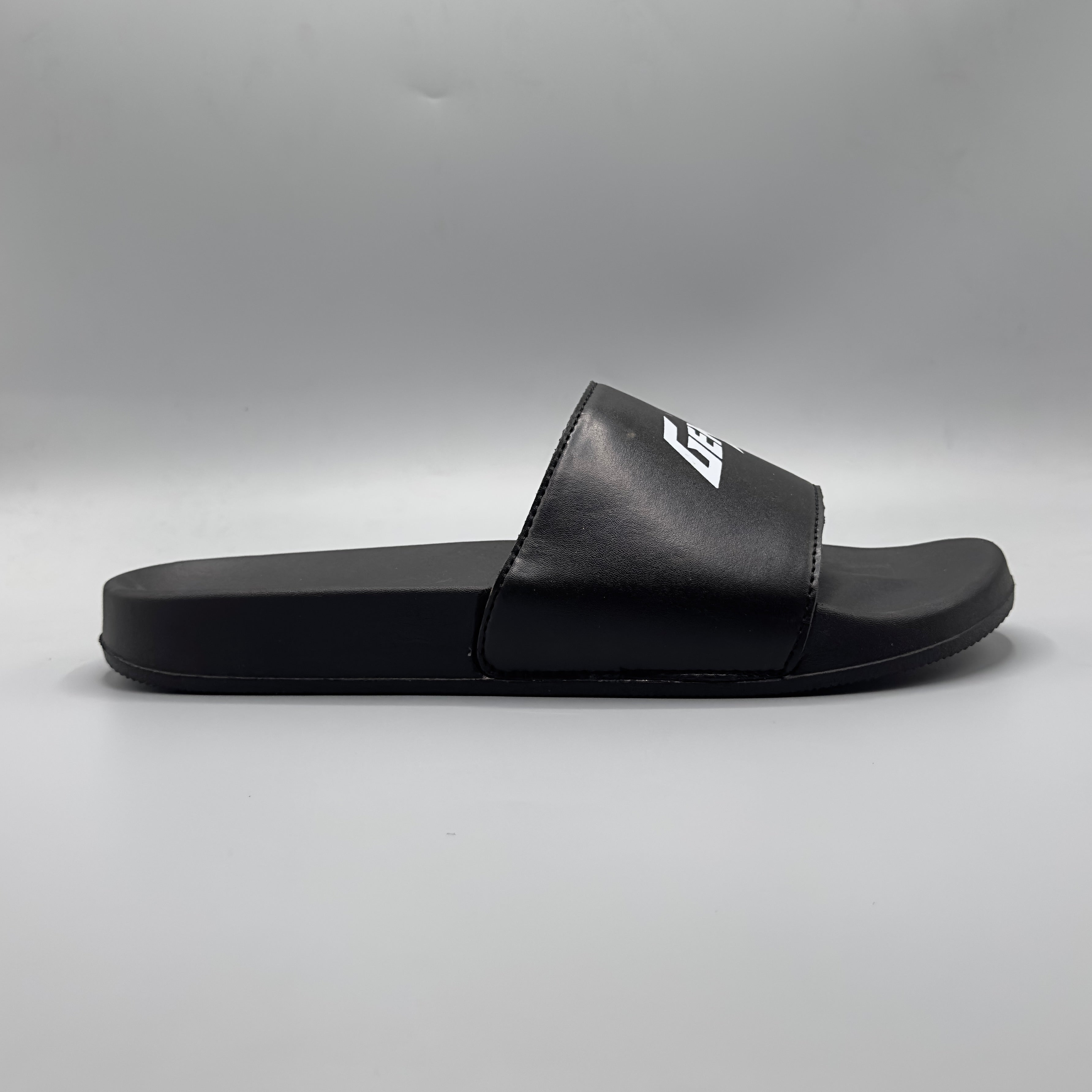 Black , Lightweight EVA slides for men side profile