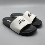 White , Men's premium slide slippers soft EVA anti-slip sole