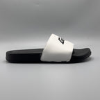 White , Premium EVA slides for men lightweight comfort slippers black
