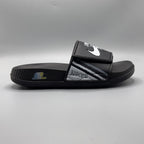 Black , Lightweight Athletic Slides for Men