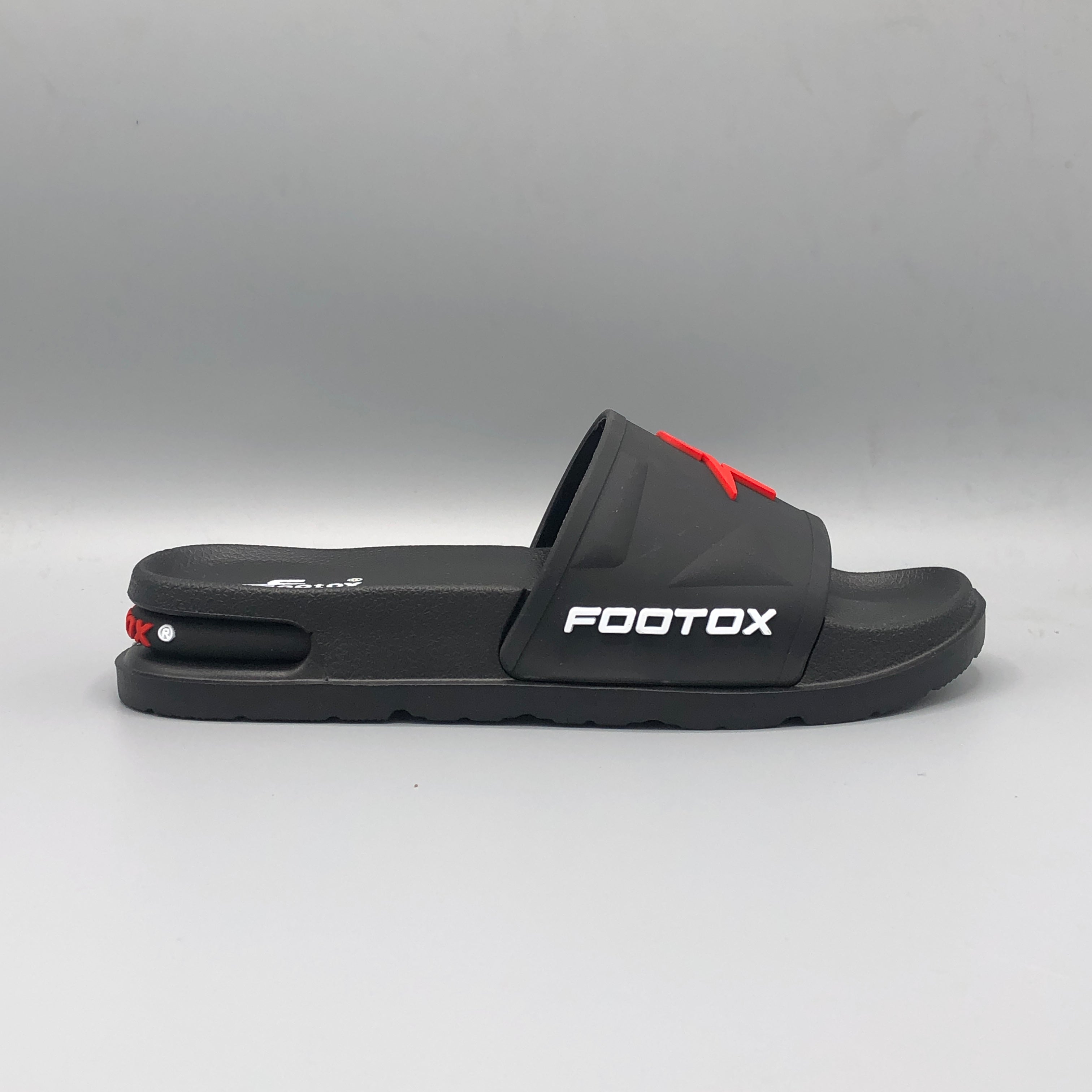 Red , Lightweight comfortable Footox slides for men