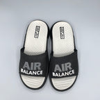 Black , Indoor Outdoor Men's Slides with soft cushion footbed and durable anti slip sole