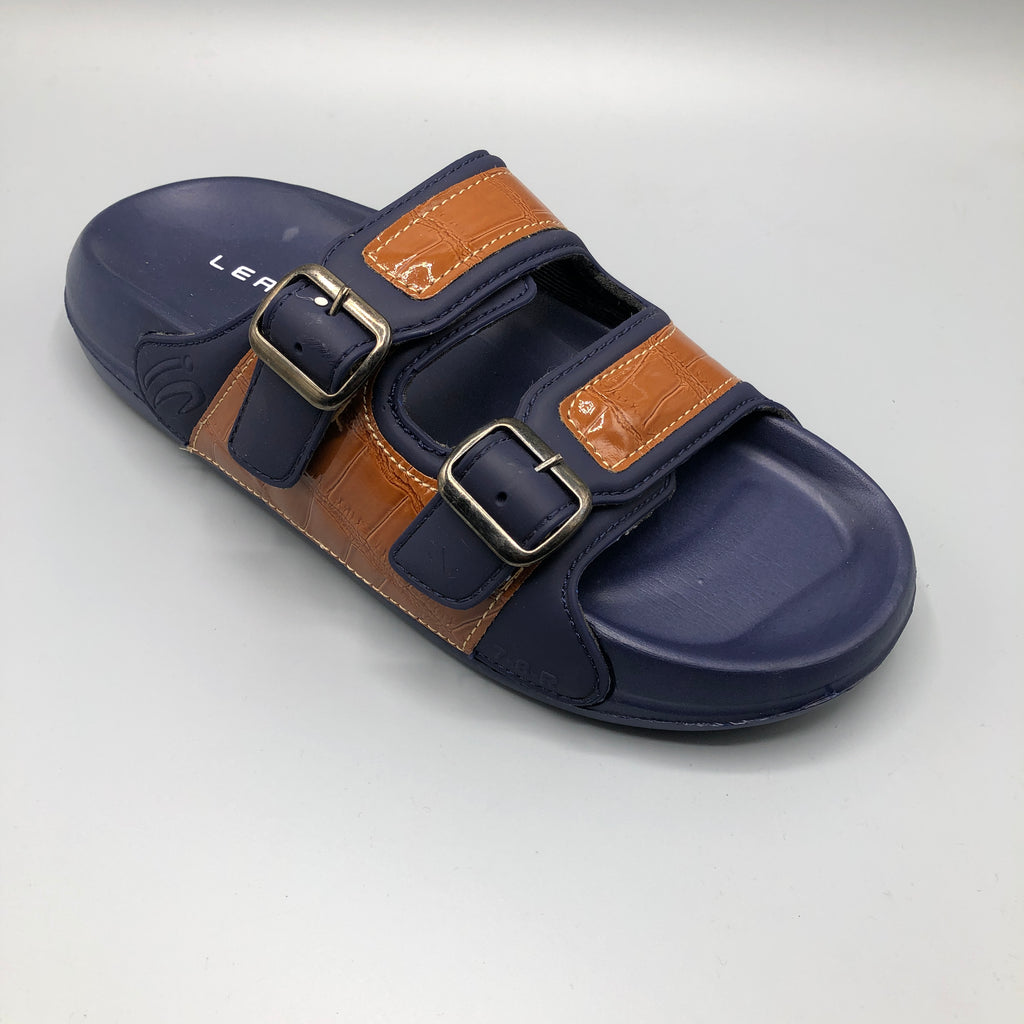 Blue , Top view of LEAP Atlas double buckle slides