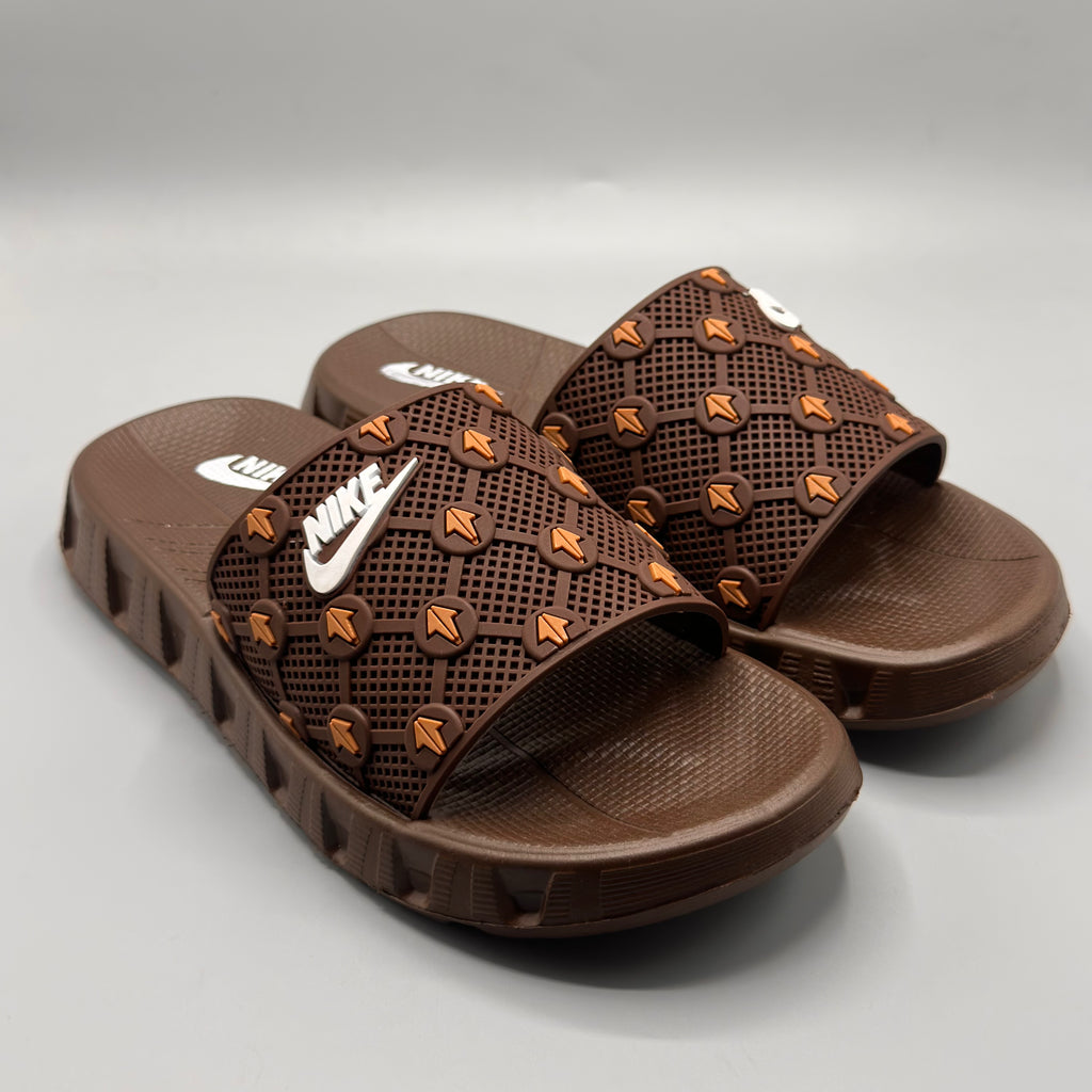 Brown , Men's Athletic Slides in Pakistan for daily comfort and casual wear