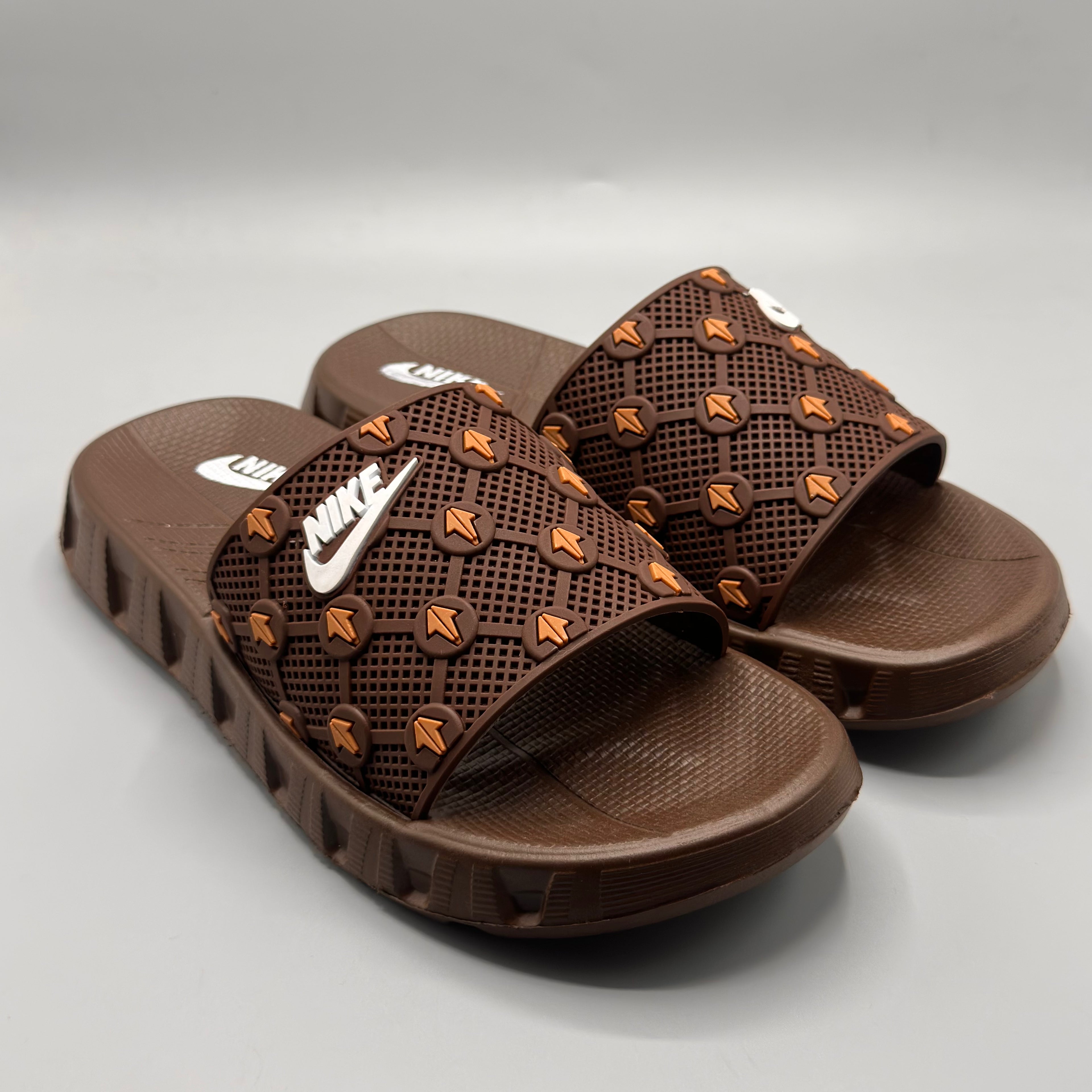 Brown , Men's Athletic Slides in Pakistan for daily comfort and casual wear
