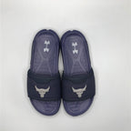PowerFlex Comfort Slides angled view showcasing premium comfort and grip, Navy