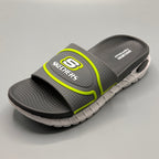 Gray , Hyper Burst air-injected foam footbed – shock absorbing slides for men
