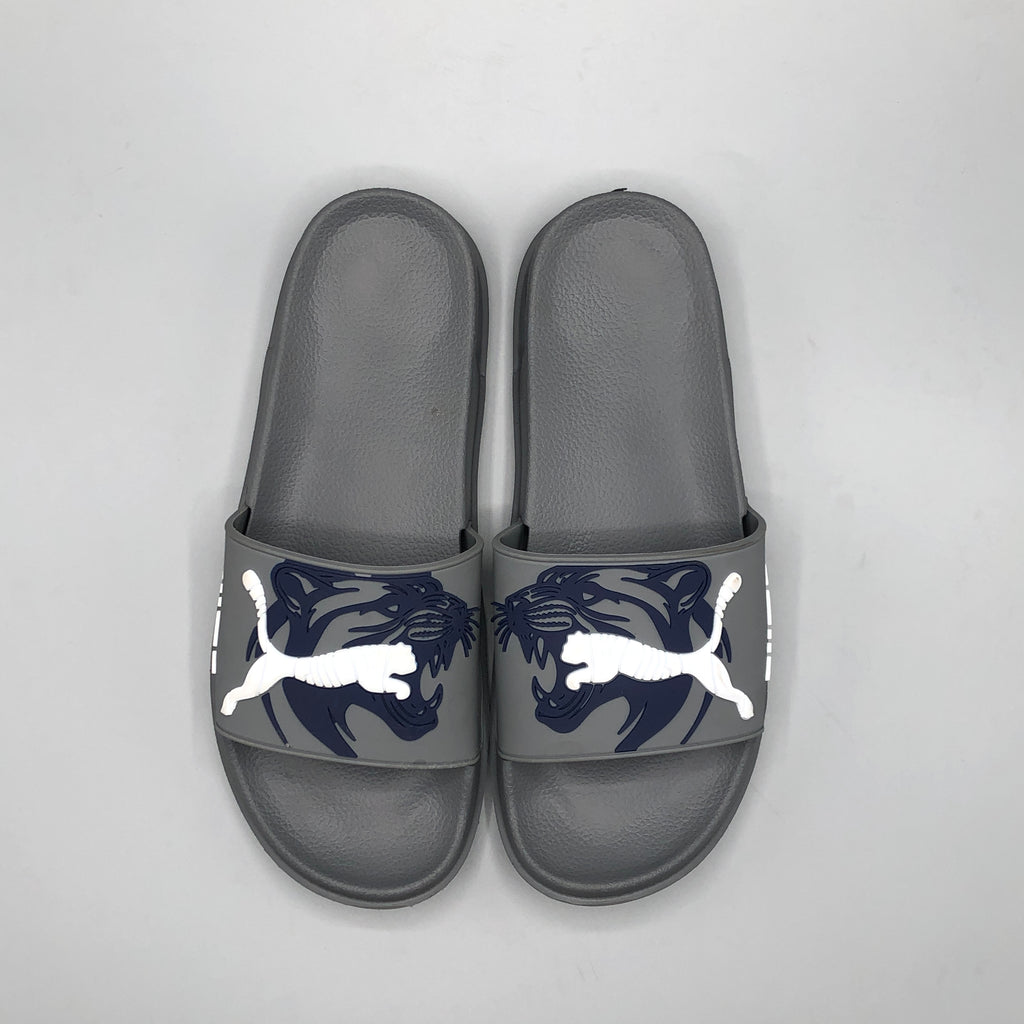 Gray , Tygron Flex black slides for men lightweight anti-slip comfort